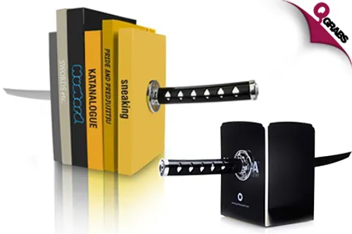 From QR69, Channel Your Inner Ninja with a Samurai Sword Magnetic Bookend! (Up to QR266 Value)